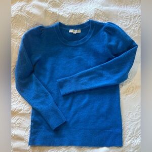 LOFT Vibrant Blue Crew Neck Sweater